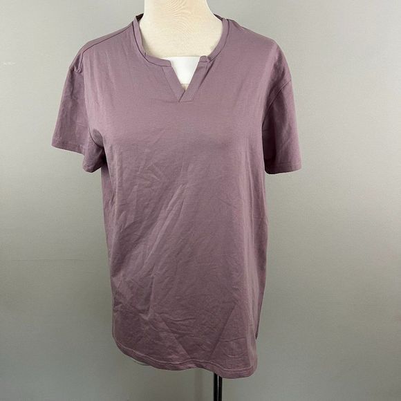 NWT XRAY JEANS Dusty Lavender Purple V Neck Tee‎ (M) - Picture 2 of 8